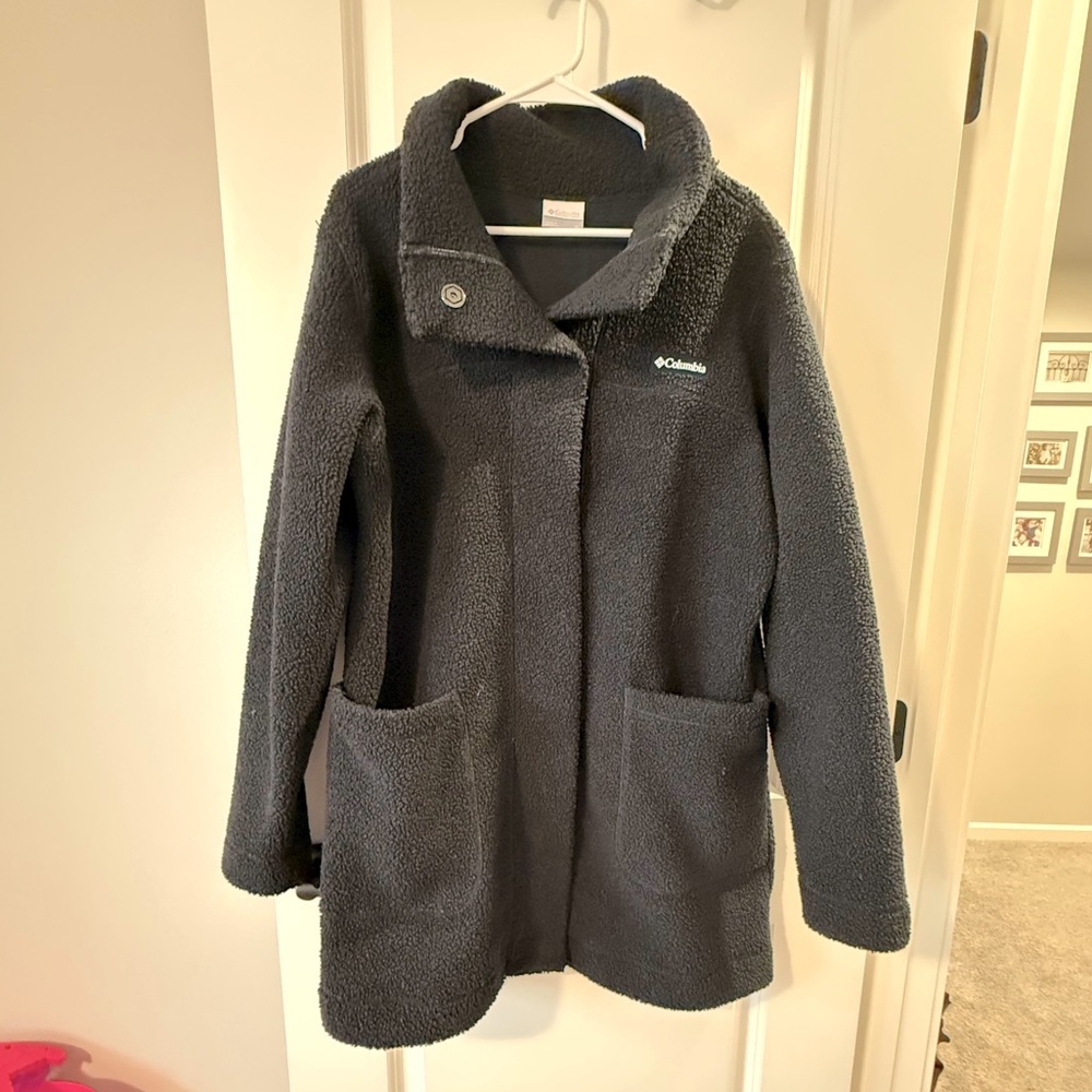 XL Black Columbia Panorama Long Snap Jacket